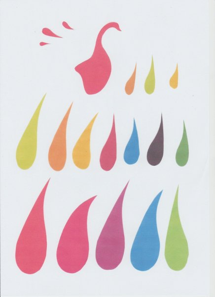 Аппликация перо Жар птицы