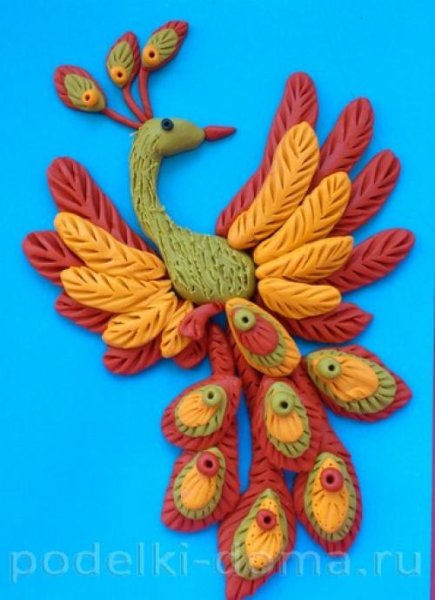 Жар птица поделка из пластилина