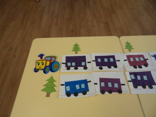 Аппликация поезд в младшей группе