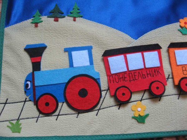 Паровозик аппликация для детей