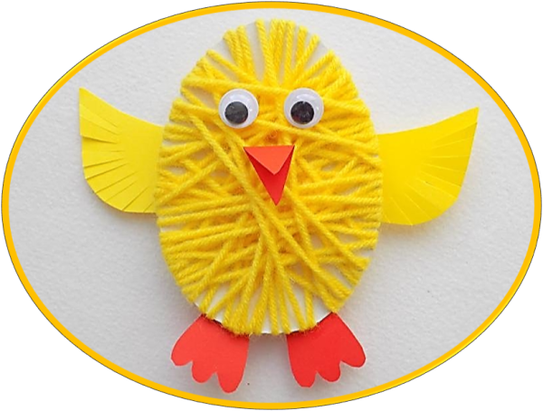 Цыпленок из ниток