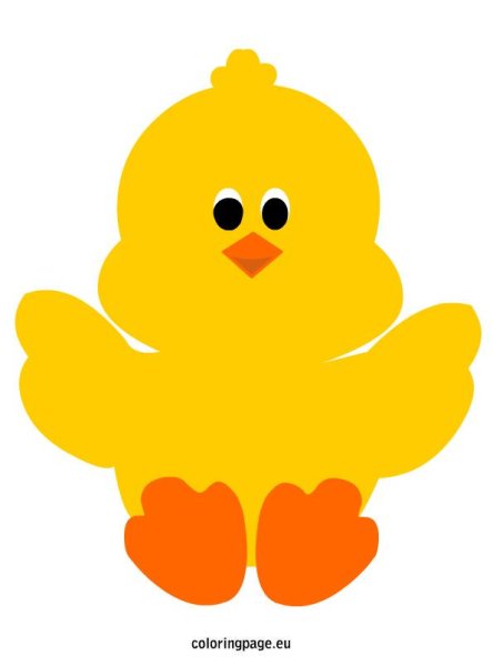 Аппликация цыпленок