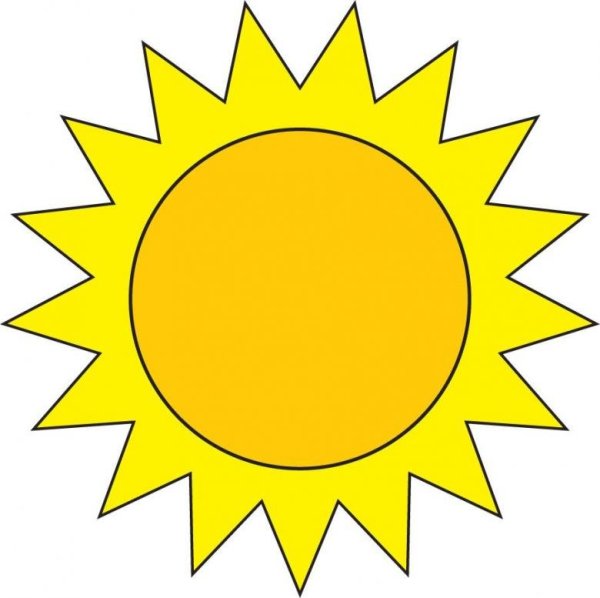 Солнце нарисованное