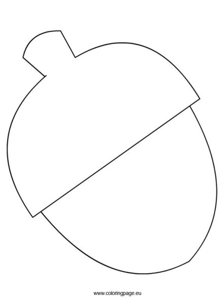 Трафарет орешка для аппликации