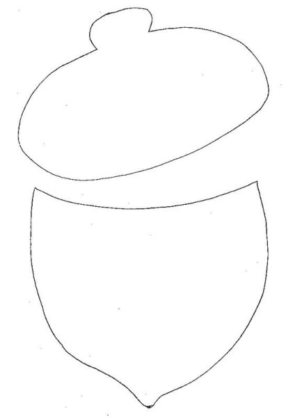 Аппликация Желудь