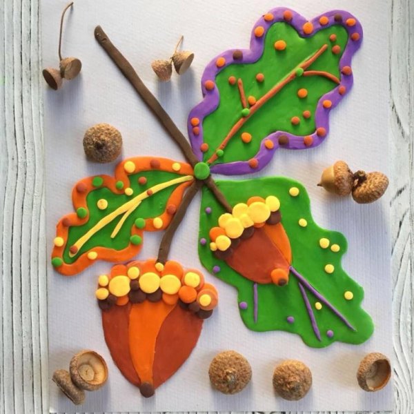 Лепка на тему осень