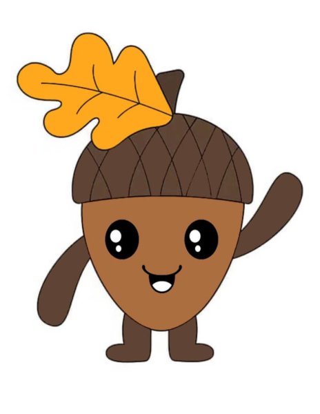 Желуди аппликация для детей