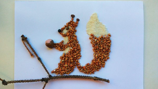 Поделки из пшена