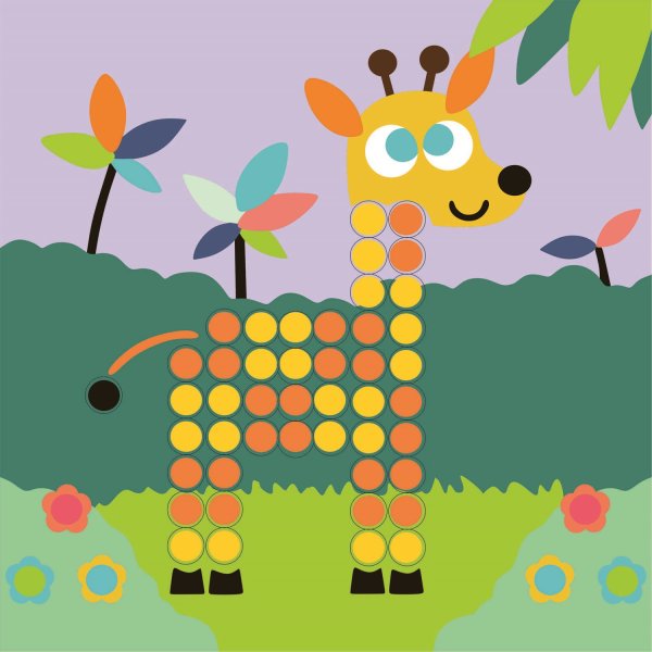 Аппликация с помпонами для детей