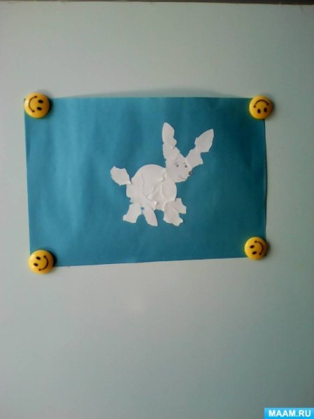 Аппликация в средней группе на тему живые облака