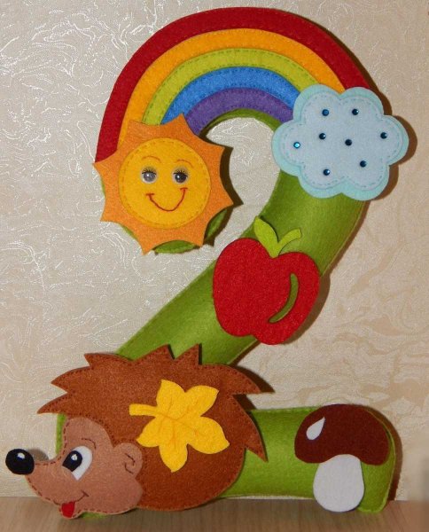 Живая цифра поделка