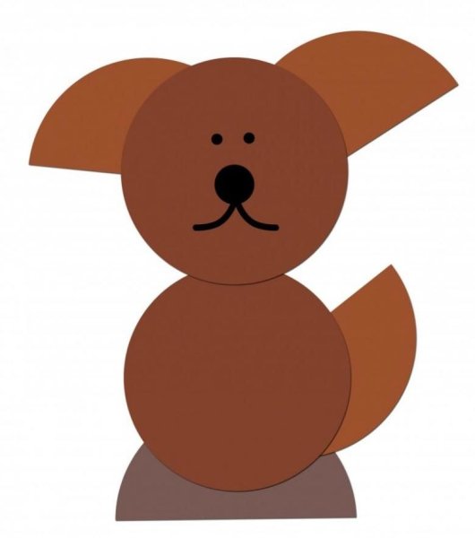 Аппликация из кружочков