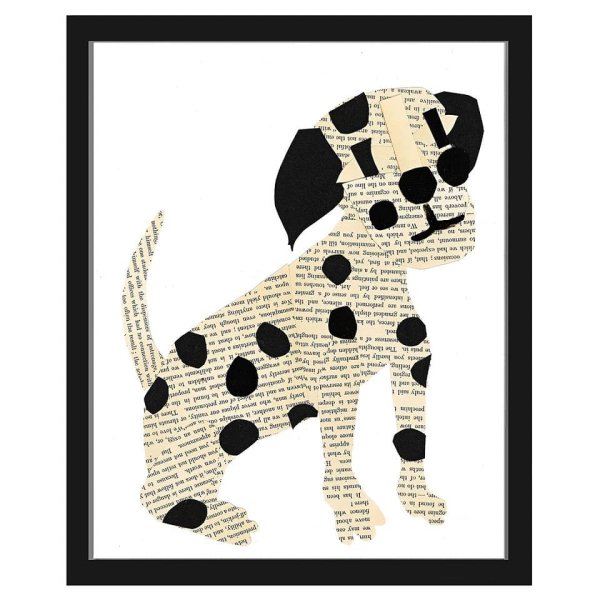 Аппликация собака из газеты