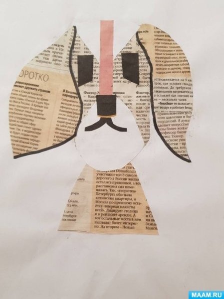 Поделки из газеты аппликация