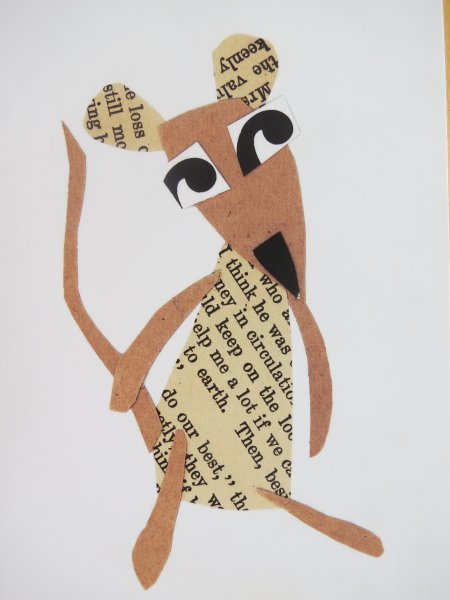 Аппликация из газет