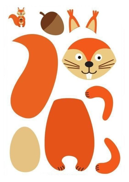 Животные аппликация для детей