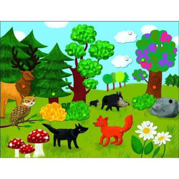 Аппликация лес