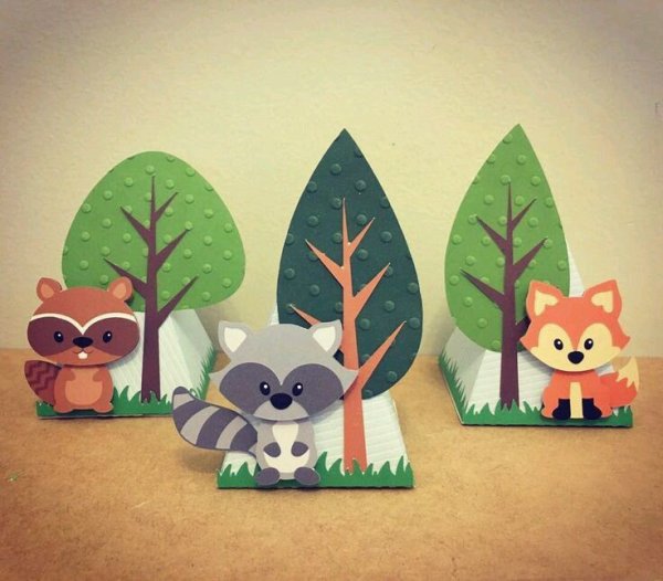 Поделка Лесные звери