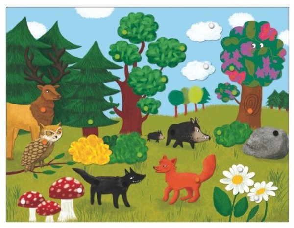 Аппликация лес