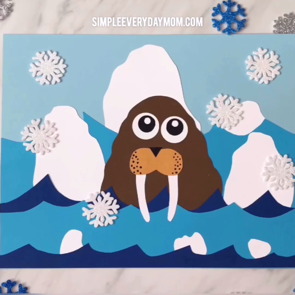 Аппликация животные севера