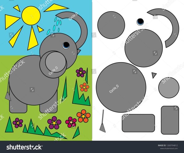 Аппликации животных для детей