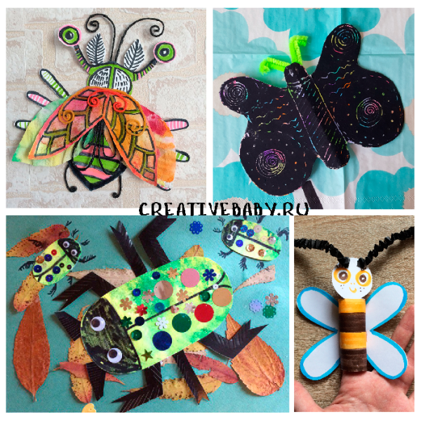 Красивая аппликация Жук