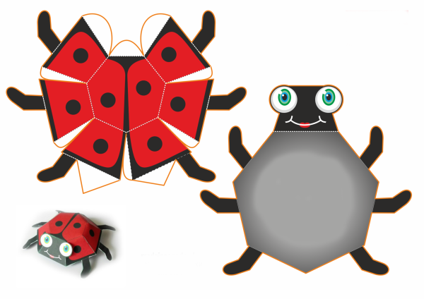 Развертки бумажных игрушек для детей