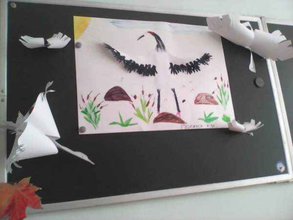 Поделка журавль