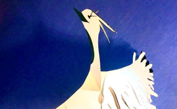 Аппликация Журавлик