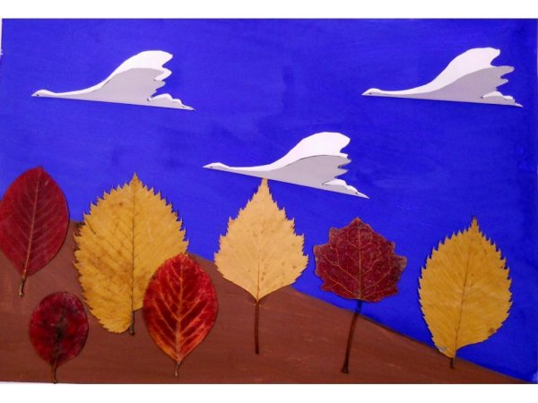 Поделка птицы улетают на Юг