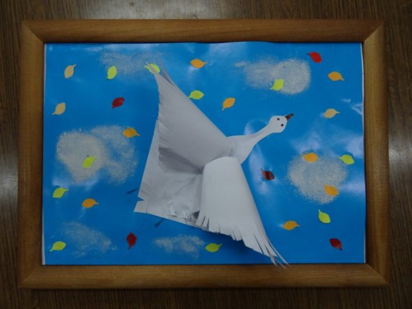 Аппликация птички улетают