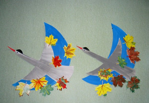 Поделка птицы улетают