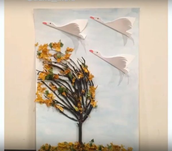 Поделка в сад перелетные птицы