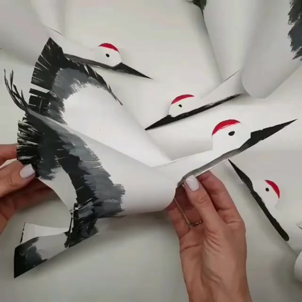 Поделка журавль