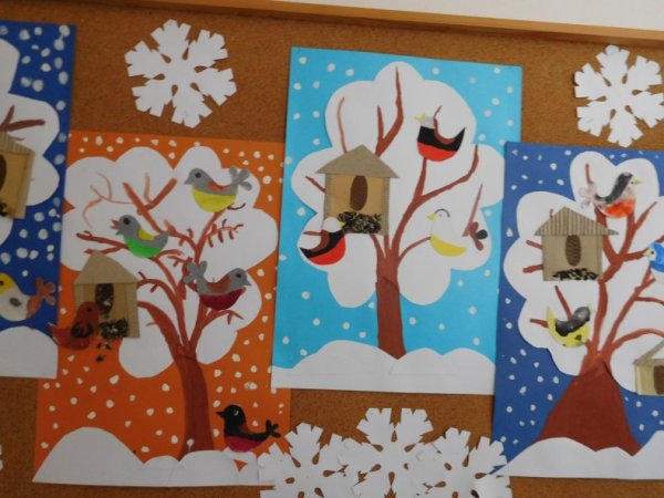 Зимняя аппликация