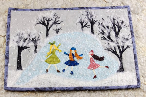Аппликация на тему зимние забавы