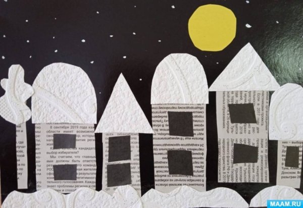 Аппликация зима