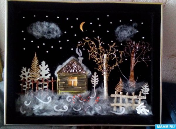 Зимнее панно своими руками для детского сада