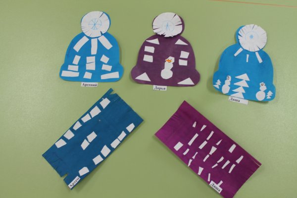 Аппликация в средней группе одежда зимой