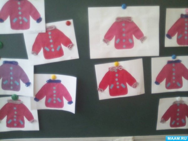 Аппликация на тему одежда в старшей группе
