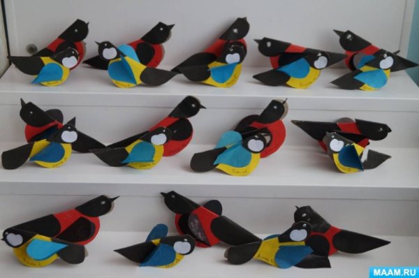 Конструирование птицы из бумаги в подготовительной группе