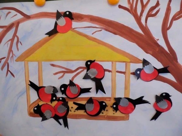 Зимняя аппликация