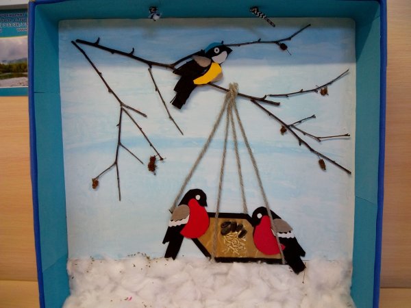 Аппликация на тему птицы