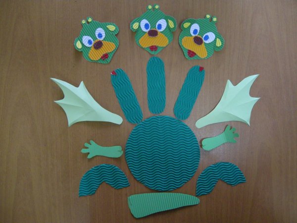 Поделка дракон из бумаги