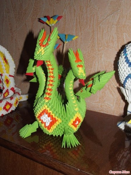 Модульное оригами змея