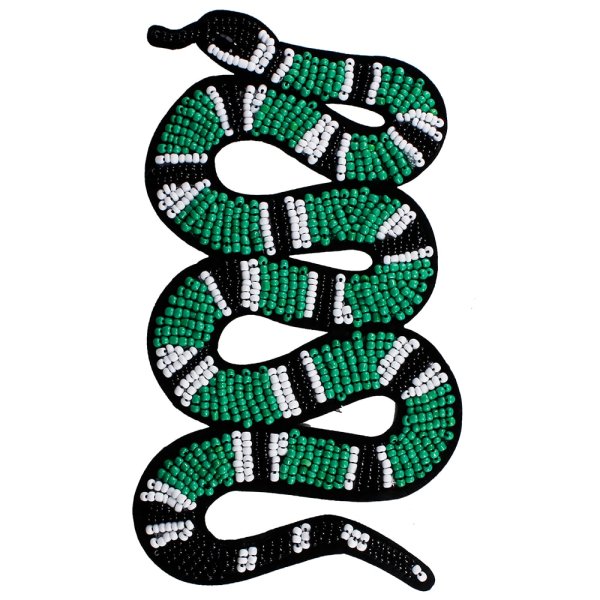 Вышивание змеи