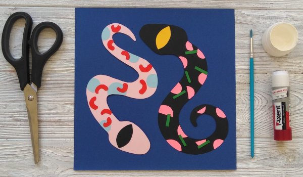 Змея из бумаги