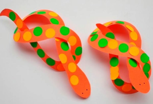 Поделка змея для детей