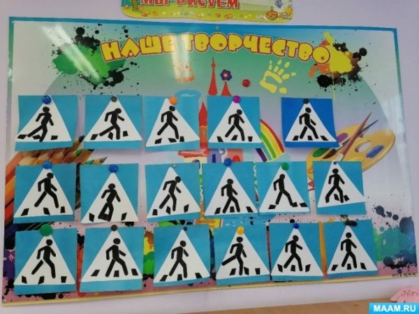 Лепка дорожные знаки в подготовительной группе