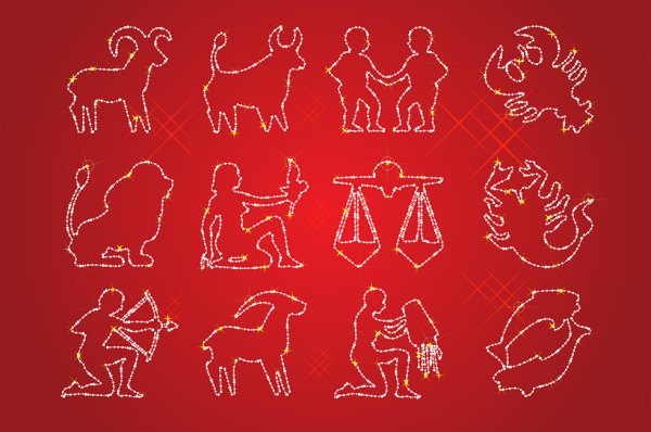 Контуры знаков зодиака